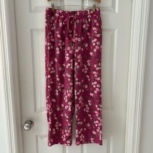 Lacey Chabert Double Drawstring Floral Printed Pants